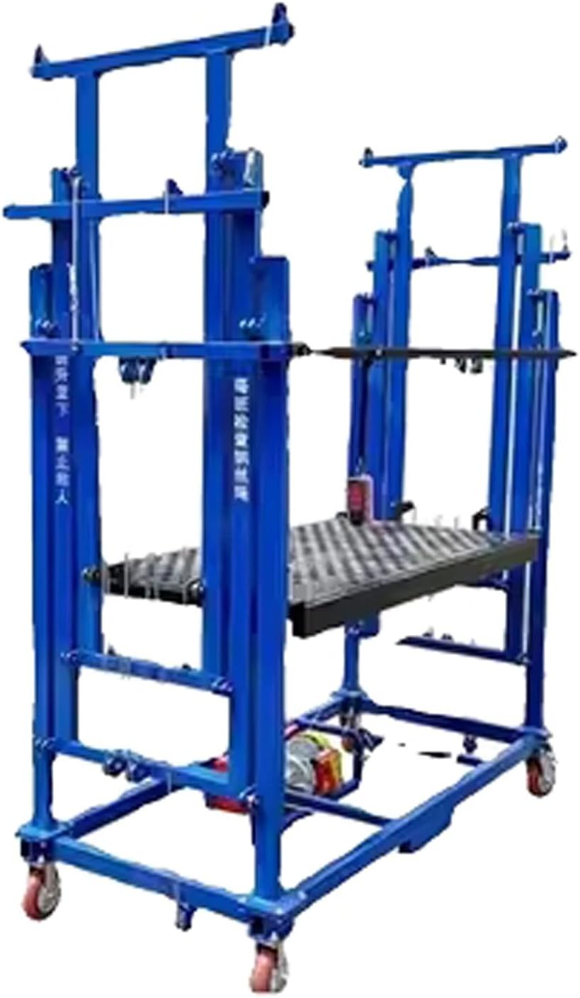 Échafaudage de table élévatrice électrique automatique, plate-forme de travail dascenseur mobile descalade domestique for chantier de construction de décoration extérieure intérieure avec roues roul