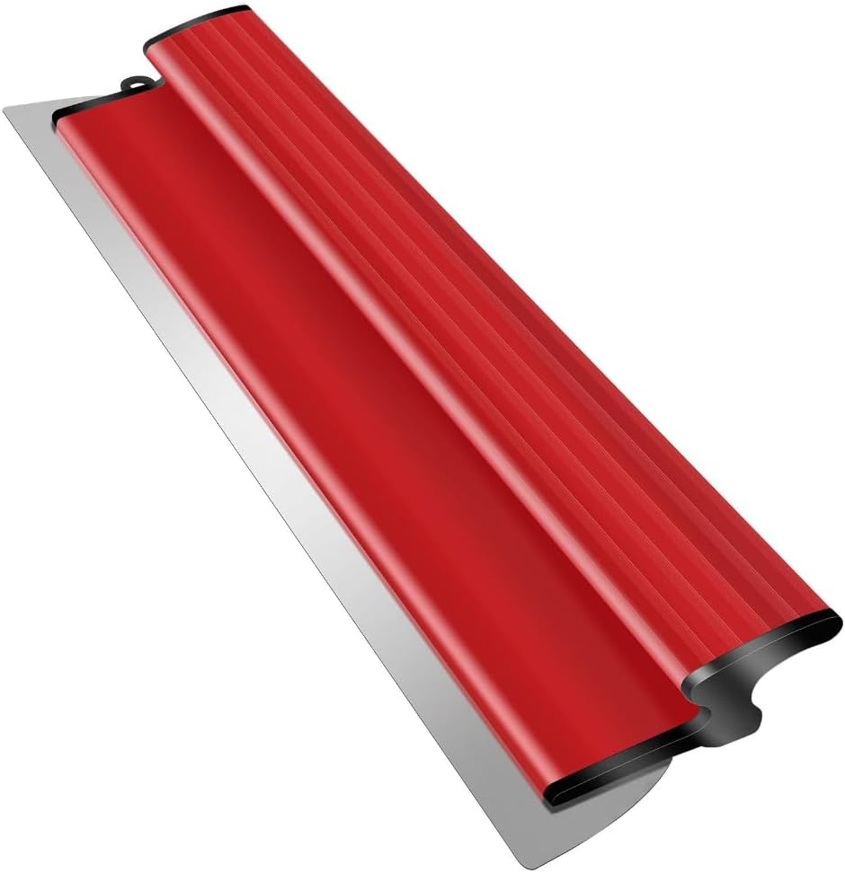 Senhill Lame décrémage Lame de Spatule de lissage Lame à Lisser avec Poignée dextension et Lame Enduit de Rechange pour Lissage des Profils (25cm + 40cm + 60cm + 80cm)